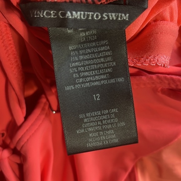 Vince Camuto Coral and White Swimwear - Picture 4 of 4
